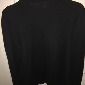 Black long sleeved sweater